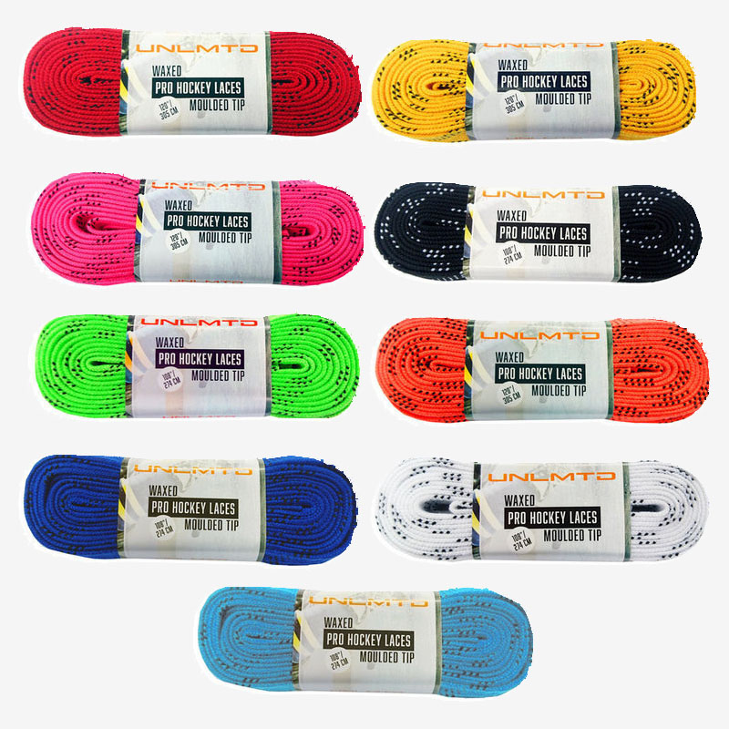 thumbnail image 2 of Pair Waxed Hockey Laces – 84, 96, 108, 120 Inch – White Or Yellow – USA Made 2 of 4